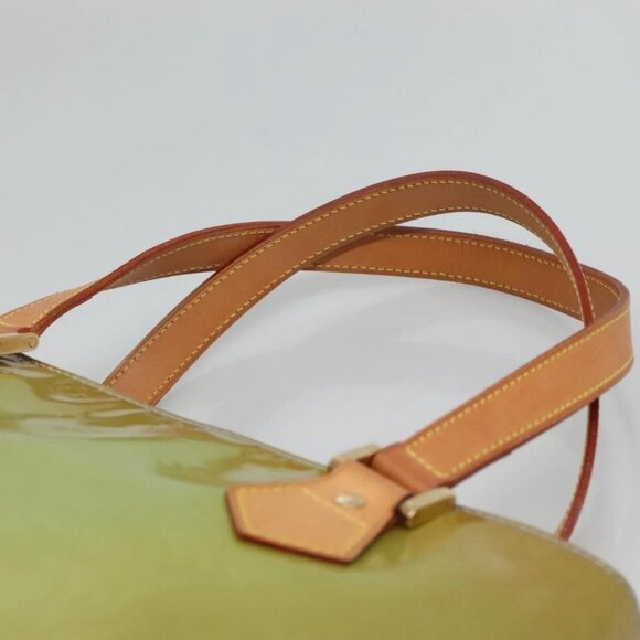 LOUIS VUITTON Monogram Vernis Houston Hand Bag Baby Blue M91005 LV Auth gh116 - Picture 9 of 16